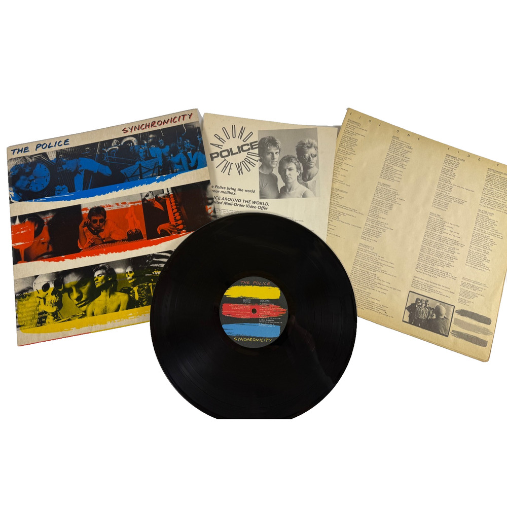 The Police Synchronicity 1983 Vinyl A&M SP-3735 Orig. Press w/ Promo Insert VG+